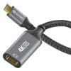Purelink USB-C zu HDMI Adapter - 4K60, 18Gbps - grau/schwarz - 0.10m