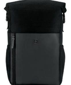 Wenger, UrbanOne Roll-Top 15.6" Laptop Backpack,Black