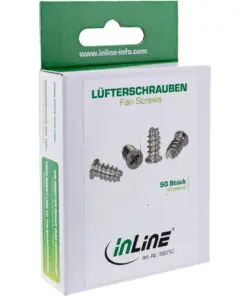Alternative view of InLine® Lüfterschrauben, 5,0x10,0mm, silber, 50 Stück