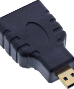 Alternative view of InLine® HDMI Adapter, HDMI A Buchse auf Micro HDMI D 4K2K kompatibel, vergoldete Kontakte, schwarz