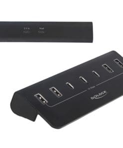 Delock USB 10 Gbps Hub mit 3 USB Type-C und 4 USB Typ-A Ports