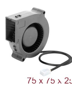 Delock Radiallüfter / Lüftergebläse 12 V DC 75 x 75 x 25 mm