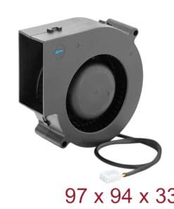 Delock Radiallüfter / Lüftergebläse 12 V DC 97 x 94 x 33 mm