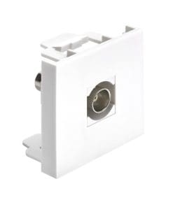 Delock Easy 45 Modul BNC Buchse zu BNC Buchse weiß