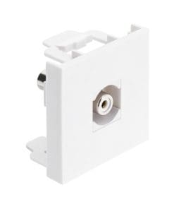 Delock Easy 45 Modul Cinch Buchse zu Cinch Buchse weiß / weiß