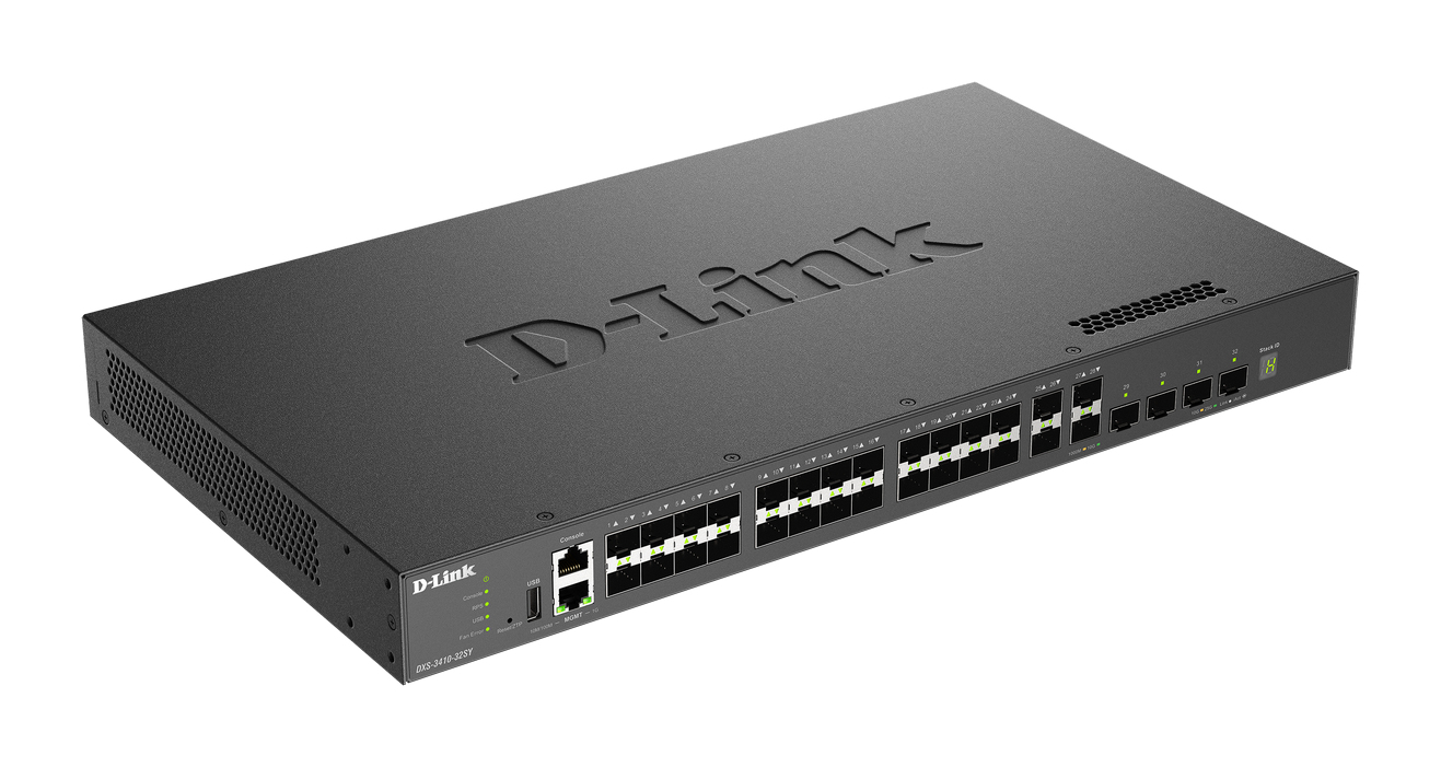 D-Link DXS-3410-32SY/E 32-Port 10G Lay.3 Stack Manag. Switch D-Link DXS-3410-32SY/E 32-Port 10G Lay.3 Stack Manag. Switch – Bild 2