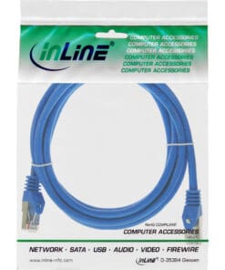 InLine® Patchkabel, F/UTP, Cat.5e, blau, 1m, blau InLine® Patchkabel, F/UTP, Cat.5e, blau, 1m, blau – Bild 3