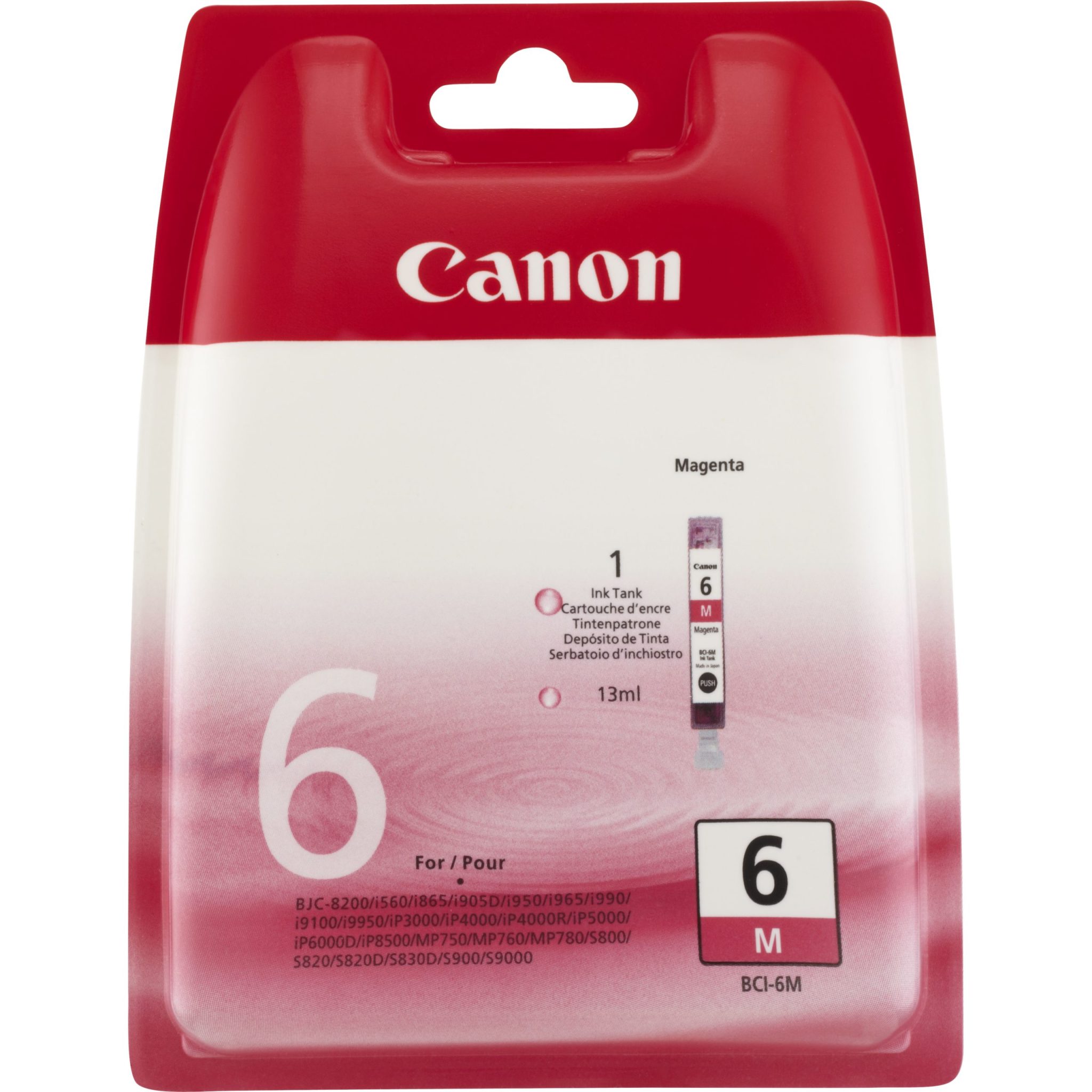 Canon Tintenpatrone BCI-6M Magenta (ca. 280 Seiten) Canon Tintenpatrone BCI-6M Magenta (ca. 280 Seiten)