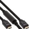 InLine® HDMI Aktiv-Kabel, HDMI-High Speed mit Ethernet, 4K2K, Stecker / schwarz / gold, 20m InLine® HDMI Aktiv-Kabel, HDMI-High Speed mit Ethernet, 4K2K, Stecker / Stecker, schwarz / gold, 25m