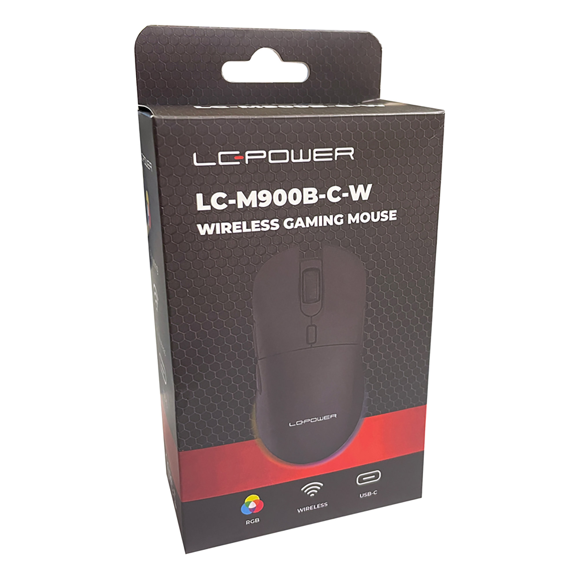 LC-Power LC-M900B-C-W, 2,4GHz-Gaming-Funkmaus RGB, schwarz LC-Power LC-M900B-C-W, 2,4GHz-Gaming-Funkmaus RGB, schwarz – Bild 2