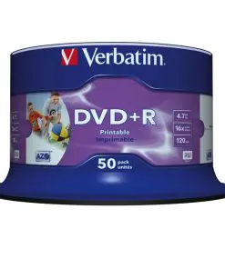 Verbatim DVD+R Wide Inkjet Printable No ID Brand 4,7 GB 50 Stück(e)