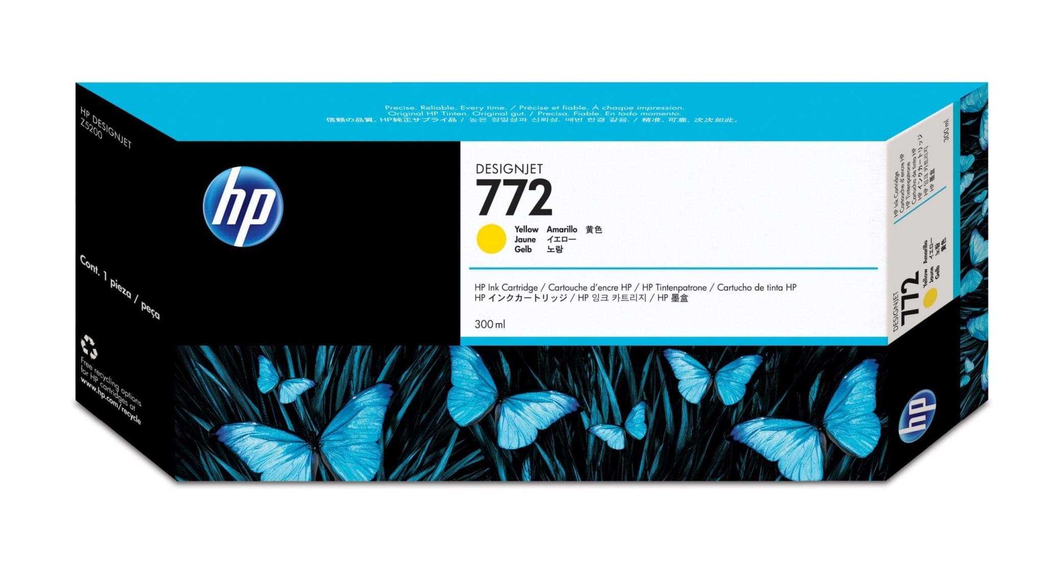 HP 772 Gelb DesignJet Druckerpatrone, 300 ml HP 772 Gelb DesignJet Druckerpatrone, 300 ml – Bild 2