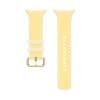 Samsung Misty Band (S/M), Yellow (für Watch 8 und 9) Durch das Schnellwechselsystem, kannst du innerhalb von Sekunden das Band ohne weitere Hilfsmittel und mit nur einem Knopfdruck wechseln. Wähle ein Armband das zu deinem Stil passt und verleihe deiner Galaxy Watch einen persönlichen Touch.