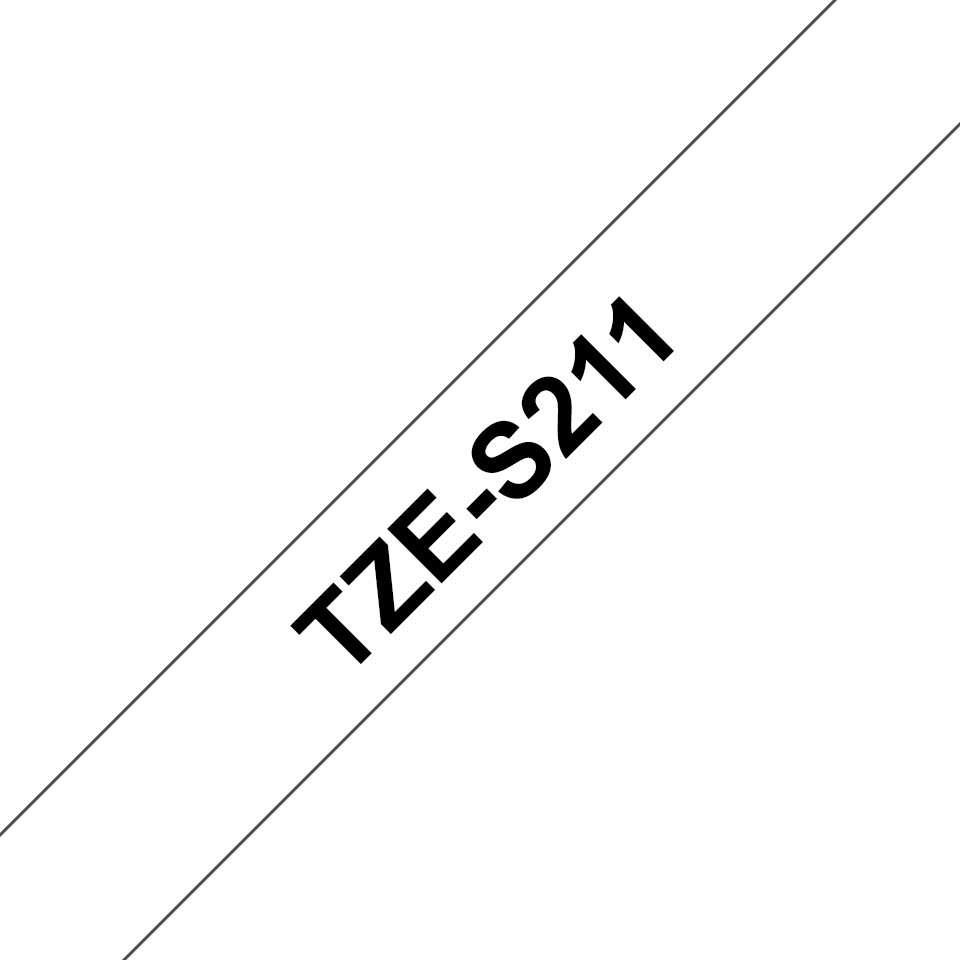 Schriftband TZe-S211 (lam.) Schwarz auf Weiß BxL 6mm x 8m Schriftband TZe-S211 (lam.) Schwarz auf Weiß BxL 6mm x 8m