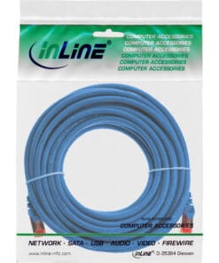 InLine® Patchkabel, S/FTP (PiMf), Cat.6, 250MHz, PVC, Kupfer, blau, 30m, blau – Bild 3