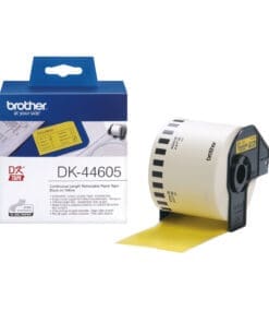 Endlos-Etiketten DK-44605 wiederablösbar gelb, 62mm x 30,48m