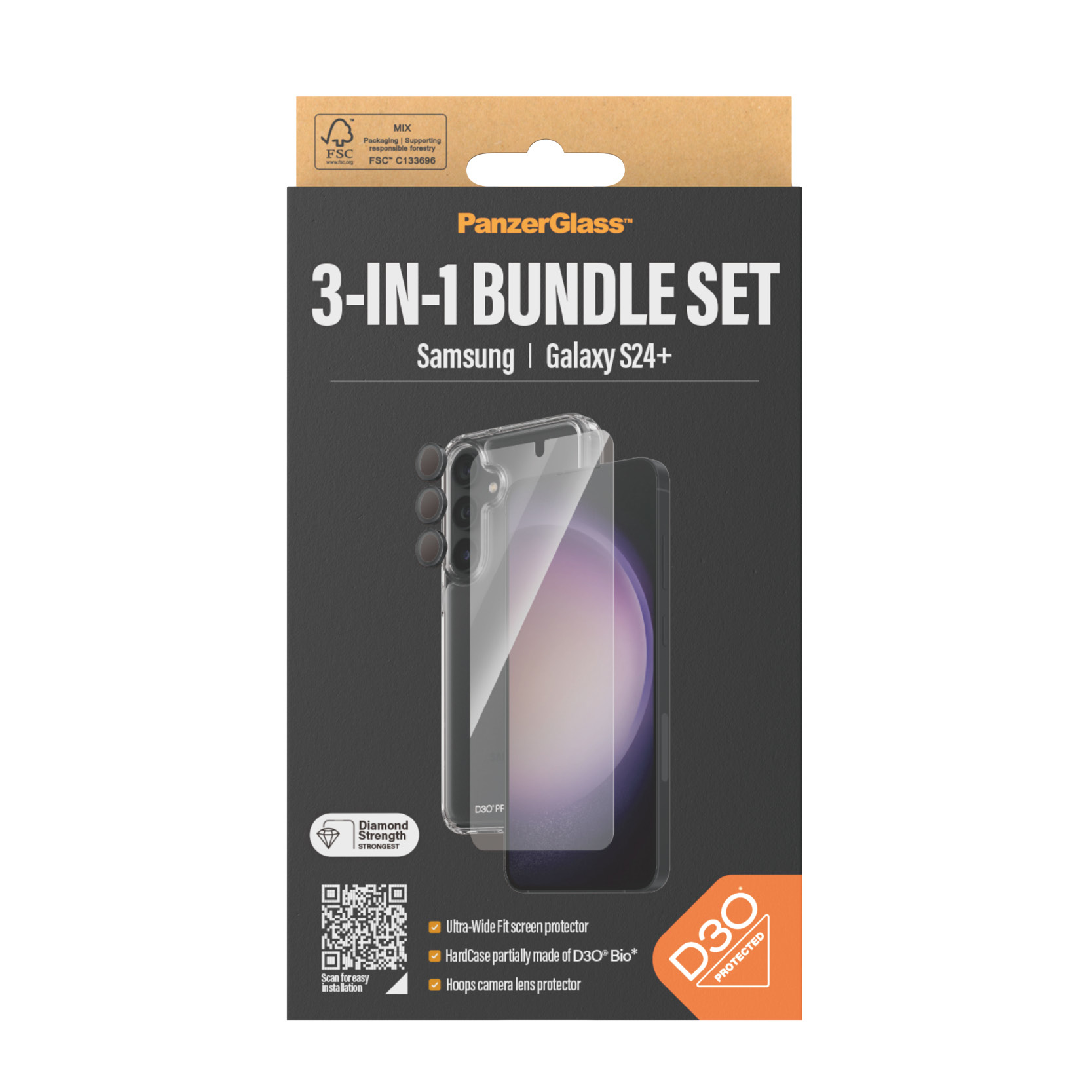 PanzerGlass 3-in-1 Samsung Galaxy S24 Plus, UWF PanzerGlass 3-in-1 Samsung Galaxy S24 Plus, UWF – Bild 3