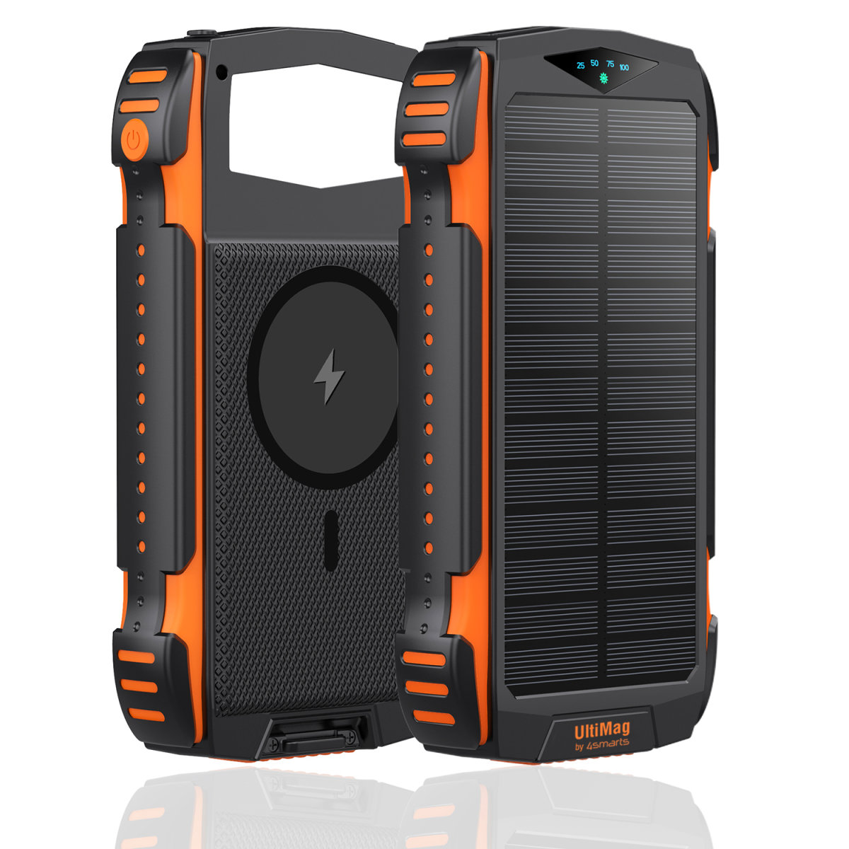 4smarts Solar Powerbank TitanPack UltiMag 20000mAh, schwarz 4smarts Solar Powerbank TitanPack UltiMag 20000mAh, schwarz – Bild 4