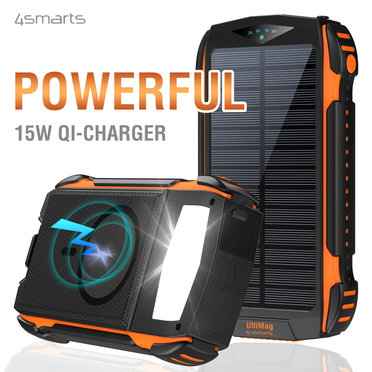 4smarts Solar Powerbank TitanPack UltiMag 20000mAh, schwarz 4smarts Solar Powerbank TitanPack UltiMag 20000mAh, schwarz – Bild 8