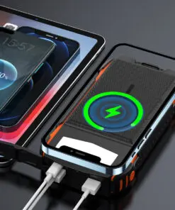 4smarts Solar Powerbank TitanPack UltiMag 20000mAh, schwarz 4smarts Solar Powerbank TitanPack UltiMag 20000mAh, schwarz – Bild 5