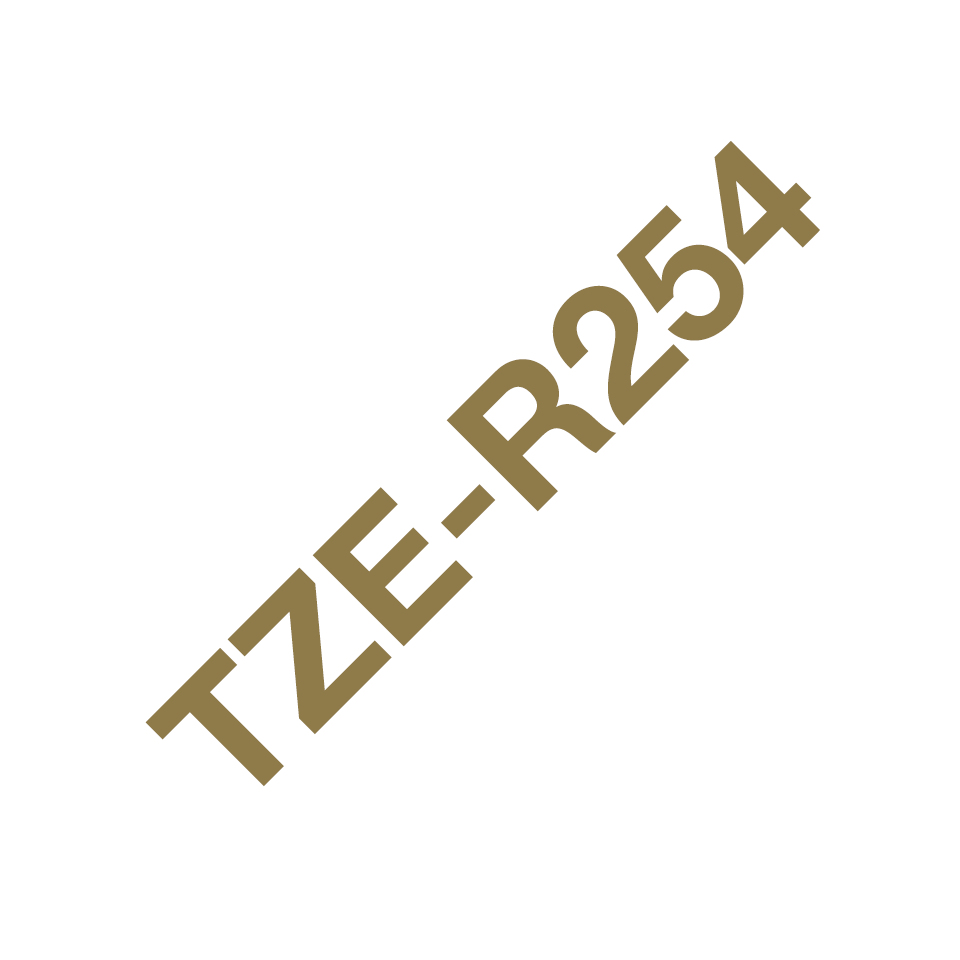 Textilband TZe-R254 nicht klebend gold auf weiß 24mm x 4m Textilband TZe-R254 nicht klebend gold auf weiß 24mm x 4m