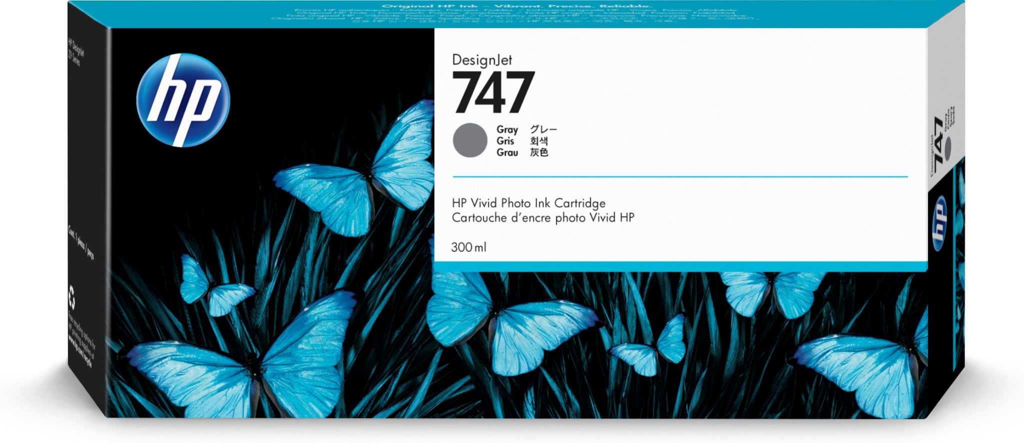 HP 747 Grau DesignJet Tintenpatrone, 300 ml HP 747 Grau DesignJet Tintenpatrone, 300 ml