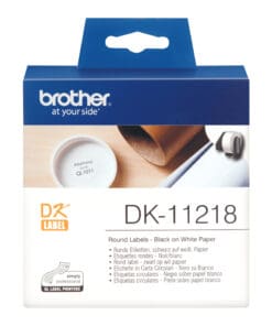 Brother Versandetiketten DK-11218 (1.000 St.), weiß Ø 24 mm – Bild 2