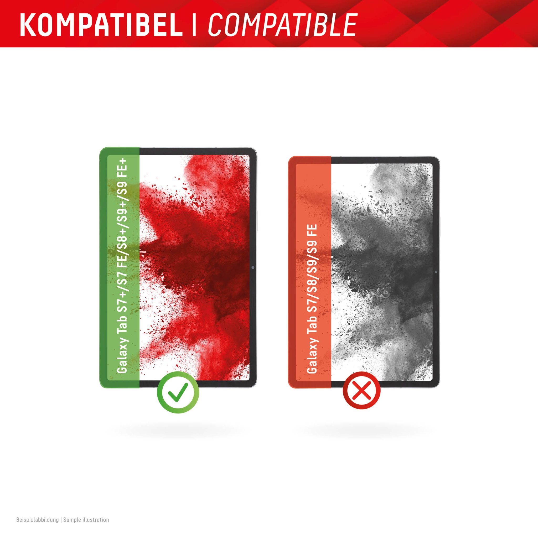 DISPLEX Panzerglas Samsung Galaxy Tab S7+/S7 FE/S8+/S9 FE+ DISPLEX Panzerglas Samsung Galaxy Tab S7+/S7 FE/S8+/S9 FE+ – Bild 5