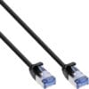 InLine® Patchkabel slim, U/FTP, Cat.6A, schwarz, 0,3m, schwarz InLine® Hörer Spiralkabel, RJ10 Stecker / Stecker, schwarz, max. 2m