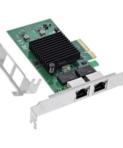 InLine® Dual-Gigabit Netzwerkkarte, 2x RJ45 1 Gb/s, PCIe x4, inkl. Low-Profile