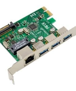 Alternative view of InLine® Combokarte Gigabit Netzwerk und USB 3.2 Gen.1, 1x RJ45, 3x USB-A
