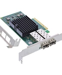 InLine® Dual 10-Gigabit Netzwerkkarte, 2x SFP+, PCIe x8, inkl. LP Slotblech