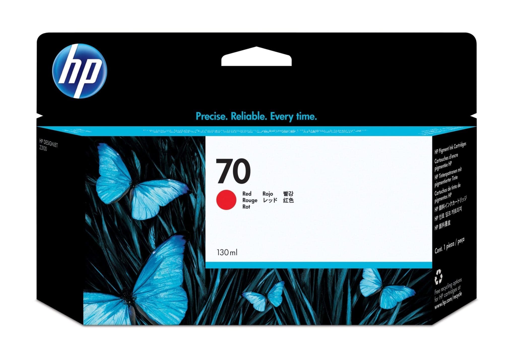 HP 70 Rot DesignJet Druckerpatrone, 130 ml HP 70 Rot DesignJet Druckerpatrone, 130 ml – Bild 2