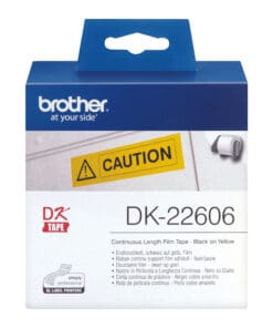 Brother Endlos-Etikettenfilm DK-22606 gelb, 62mm x 15,24m Brother Endlos-Etikettenfilm DK-22606 gelb, 62mm x 15,24m – Bild 3
