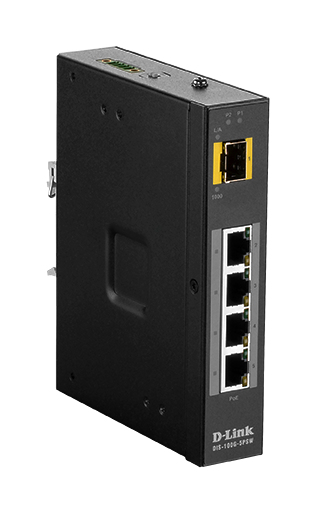 D-Link DIS-100G-5PSW 5-Port Gigabit PoE Industrie Switch D-Link DIS-100G-5PSW 5-Port Gigabit PoE Industrie Switch