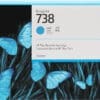 HP 738 300-ml Cyan DesignJet Tintenpatrone 738 DesignJet Druckerpatrone Gelb, 300 ml