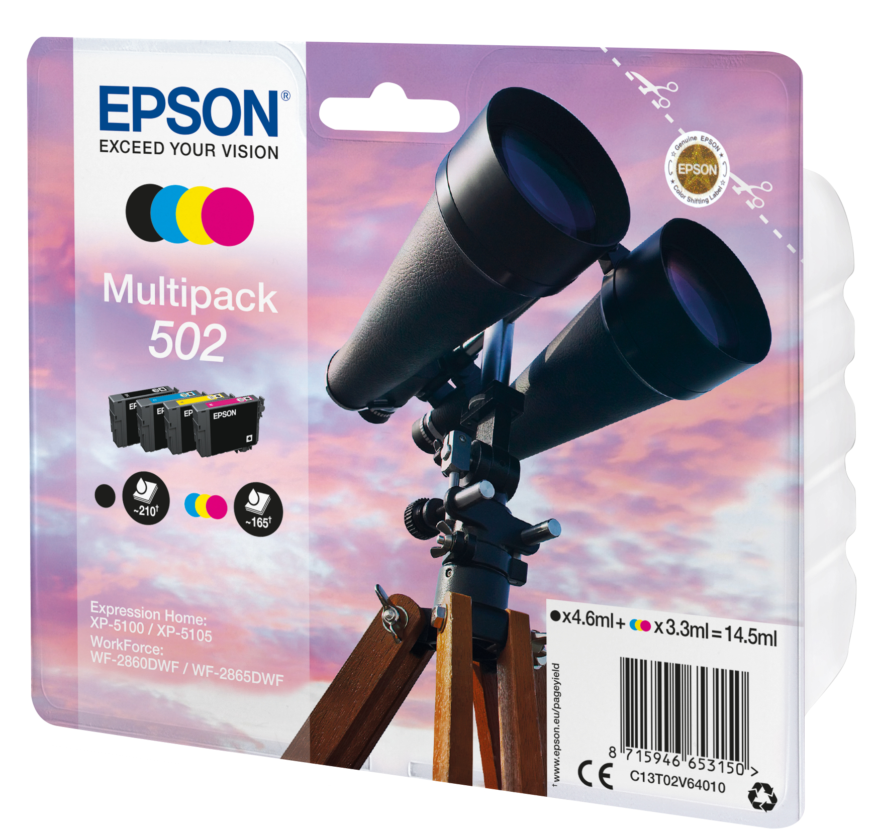Epson Tintenpatronen Multipack 502 (4 Farben) Epson Tintenpatronen Multipack 502 (4 Farben) – Bild 2