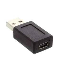 Alternative view of InLine® USB 2.0 Adapter, Stecker A auf Mini-5pol Buchse, schwarz