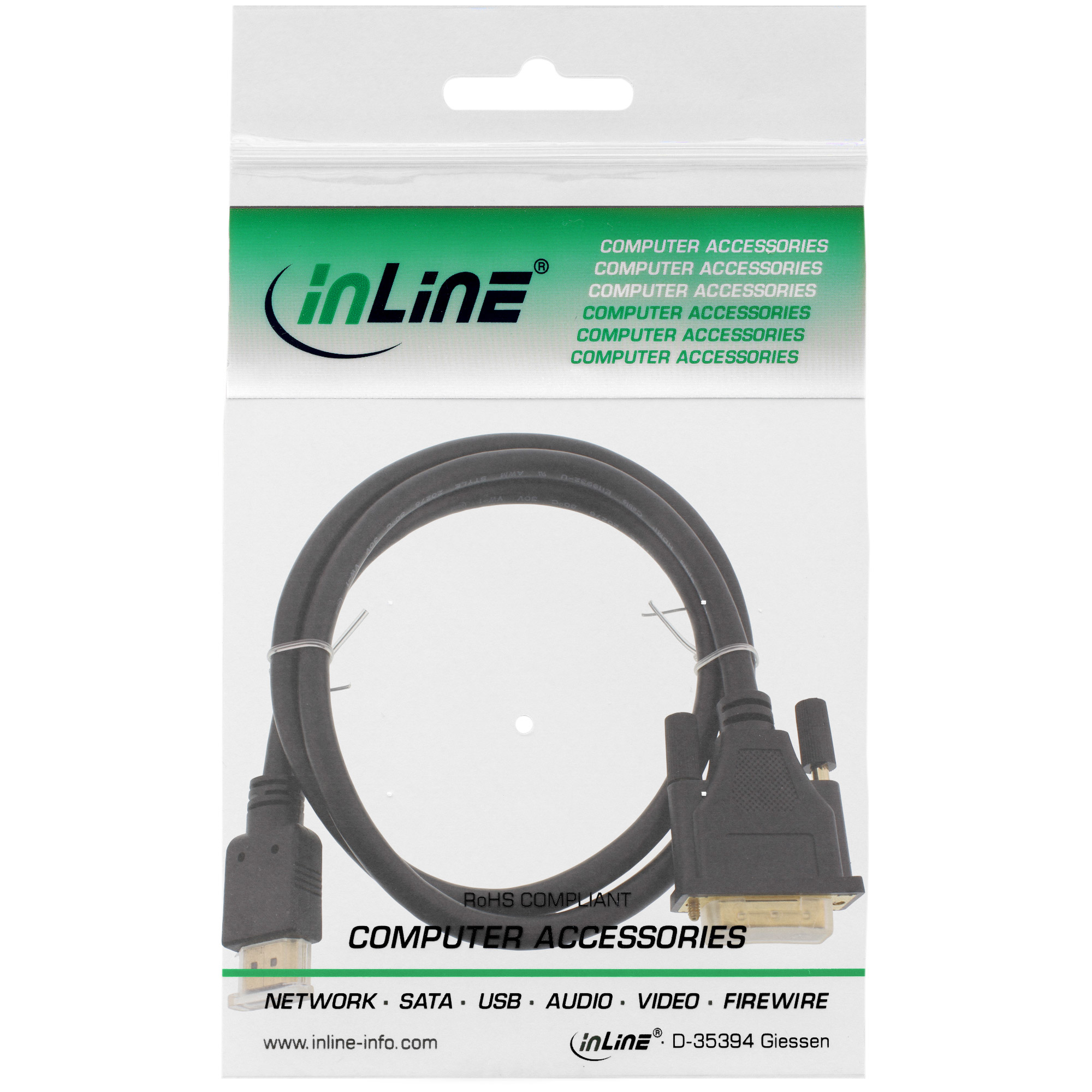 HDMI-DVI Kabel, vergoldete Kontakte, HDMI Stecker auf DVI 18+1 Stecker, 3m, schwarz HDMI-DVI Kabel, vergoldete Kontakte, HDMI Stecker auf DVI 18+1 Stecker, 3m, schwarz – Bild 2