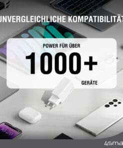 4smarts Ladegerät PDPlug Dual 45W GaN 2xC, weiß 4smarts Ladegerät PDPlug Dual 45W GaN 2xC, weiß – Bild 3