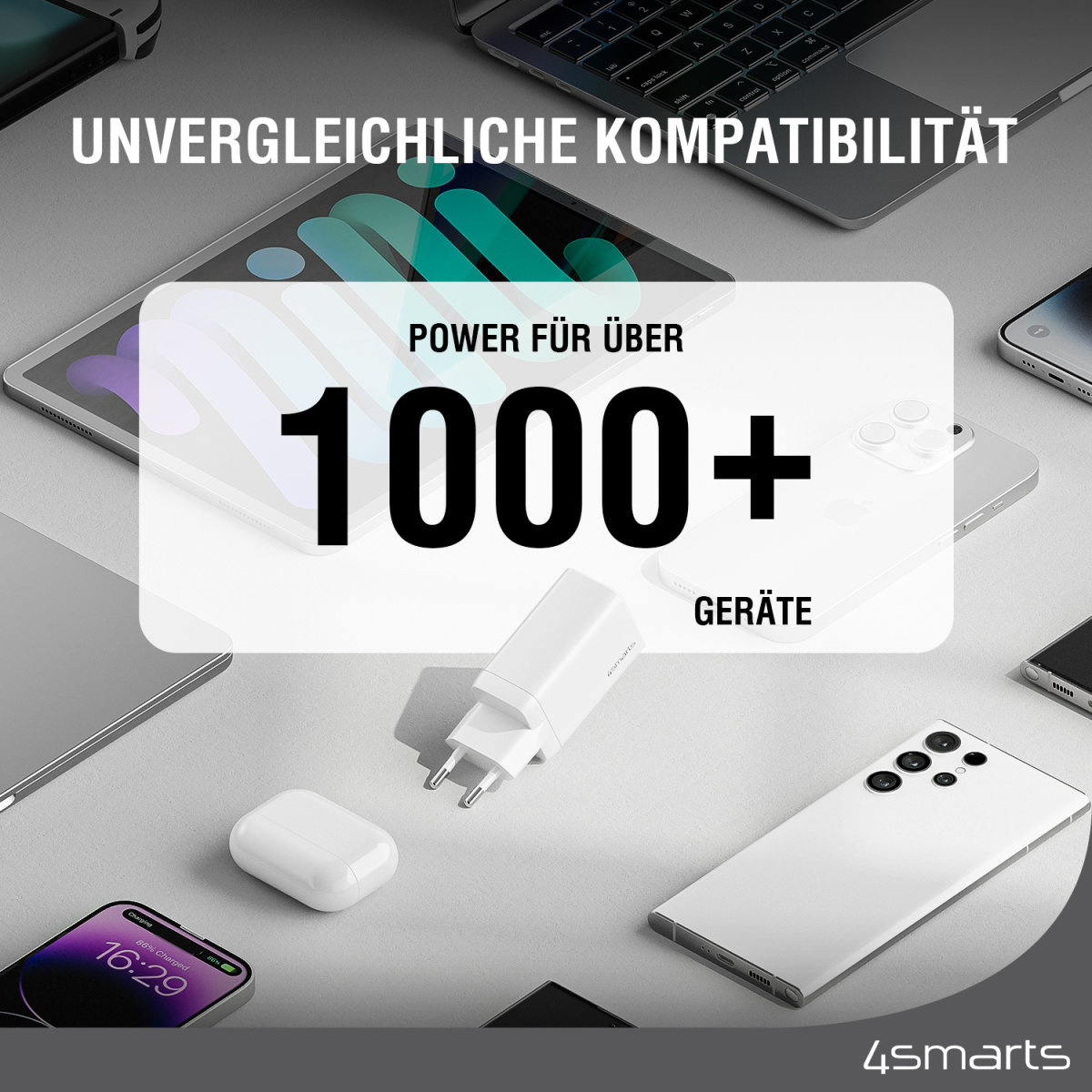 4smarts Ladegerät PDPlug Dual 45W GaN 2xC, weiß 4smarts Ladegerät PDPlug Dual 45W GaN 2xC, weiß – Bild 3