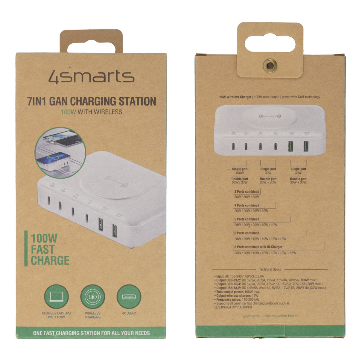 4smarts 7in1 GaN Ladestation 100W Wireless Charger, weiß 4smarts 7in1 GaN Ladestation 100W Wireless Charger, weiß – Bild 8
