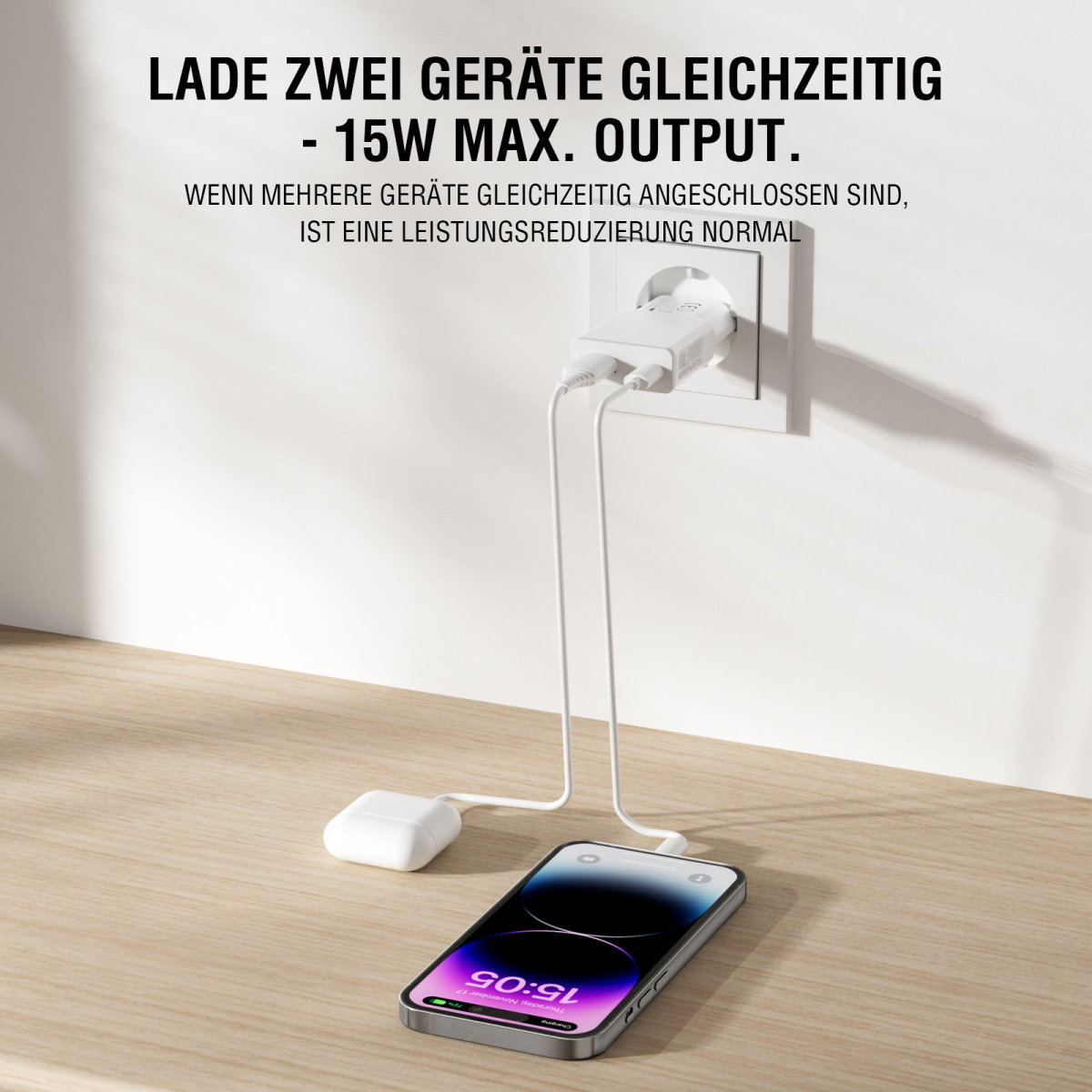 4smarts Netzladegerät PDPlug Slim Duos 30W GaN USB-C+USB-A 4smarts Netzladegerät PDPlug Slim Duos 30W GaN USB-C+USB-A – Bild 4