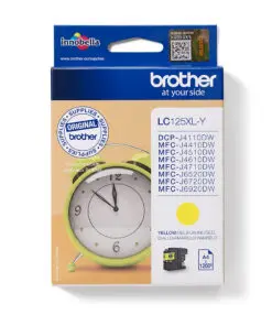 Brother Tintenpatrone LC-125XLY Gelb (ca. 1200 Seiten)