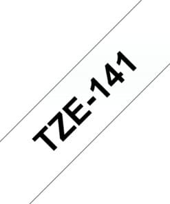 Schriftband TZe-141 (lam.) Schwarz auf Farblos BxL 18mm x 8m