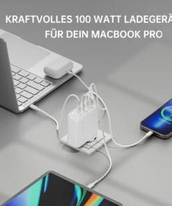 4smarts Ladegerät GaN Flex Pro 100W 3 USB-C+1 USB-A, Travel – Bild 3