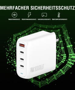 4smarts Ladegerät GaN Flex Pro 100W 3 USB-C+1 USB-A, Travel – Bild 6
