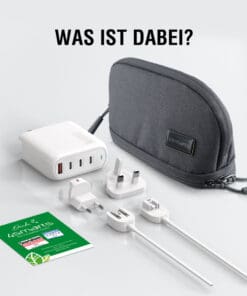 4smarts Ladegerät GaN Flex Pro 100W 3 USB-C+1 USB-A, Travel – Bild 8