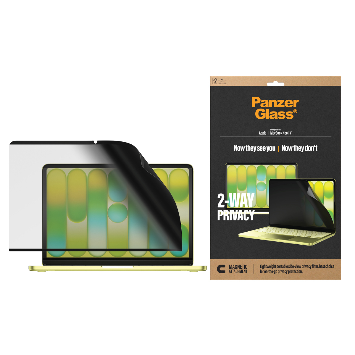 PanzerGlass 2-Way Privacy Film MacBook Neo 13 M5/M4/M3/M2 PanzerGlass 2-Way Privacy Film MacBook Neo 13 M5/M4/M3/M2 – Bild 2