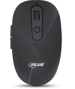 InLine® Design Desktop, Tastatur-Maus Set, USB 2,4GHz Funk, DE Layout, optisch max. 1600dpi schwarz – Bild 3